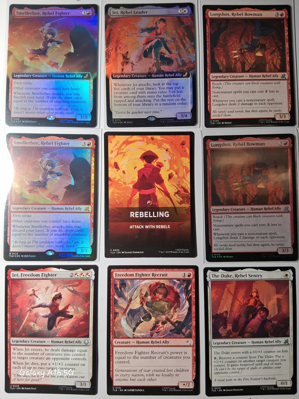 Mtg Avatar Jet & Smelersbee Rebel Synergy Playset ~ Foil Heavy ~ Deck Core